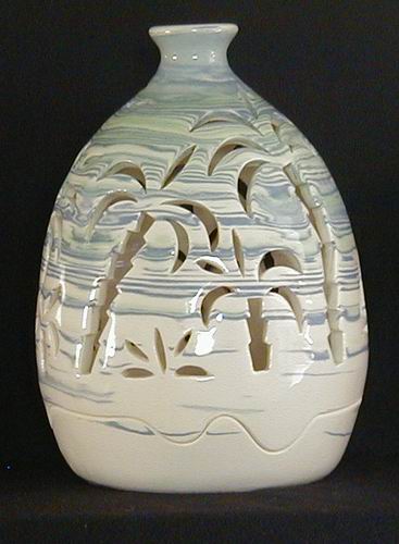 Palm Trees Round Luminary