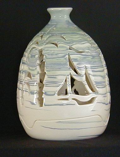 Palm Trees Round Luminary